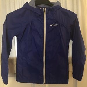 Girls purple Columbia windbreaker jacket